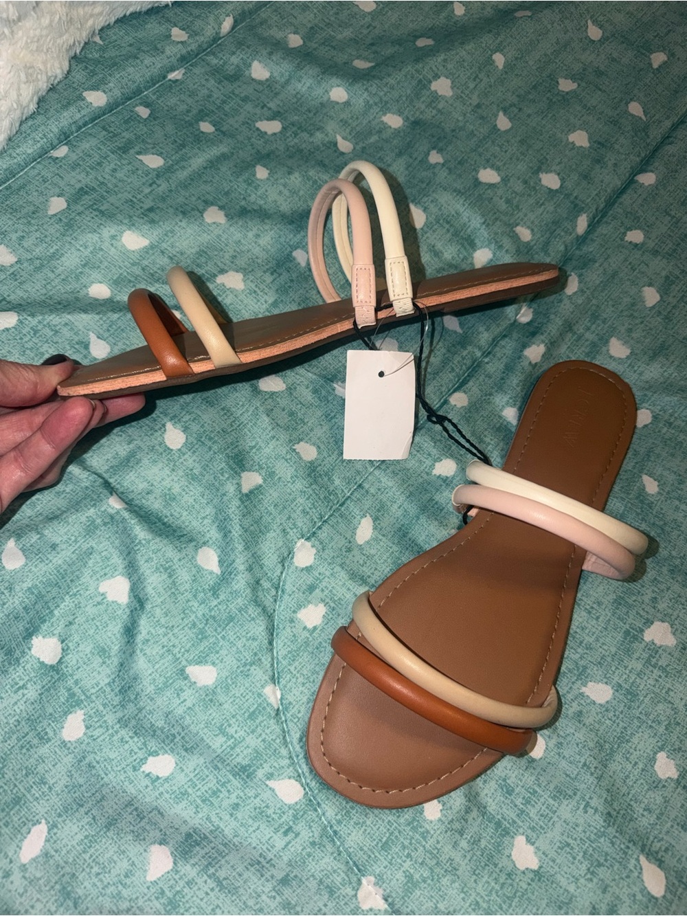NEW NWT J. Crew Women’s size 10  Tan Slide Sandals.